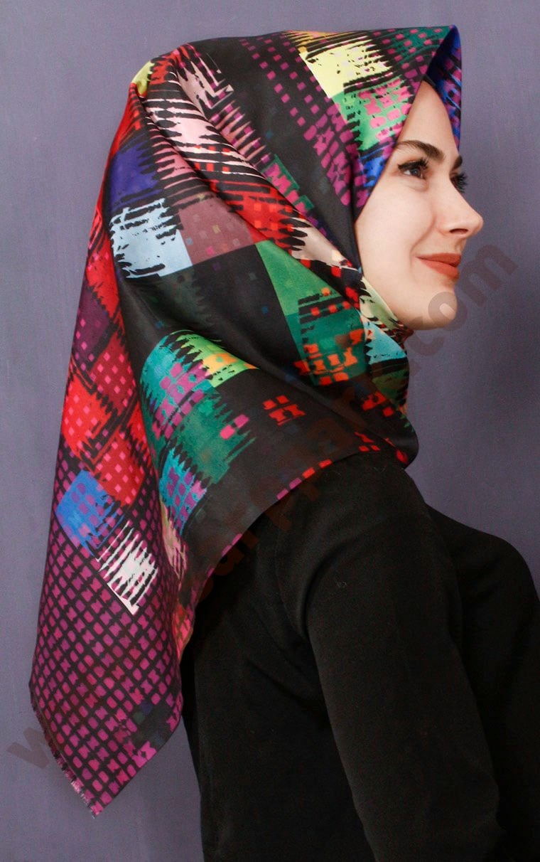 Tafta Dijital Eşarp 1325-7