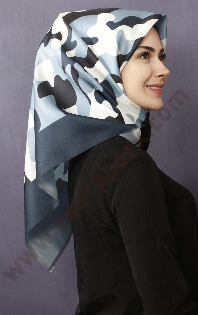 Tafta Dijital Eşarp 1326-1