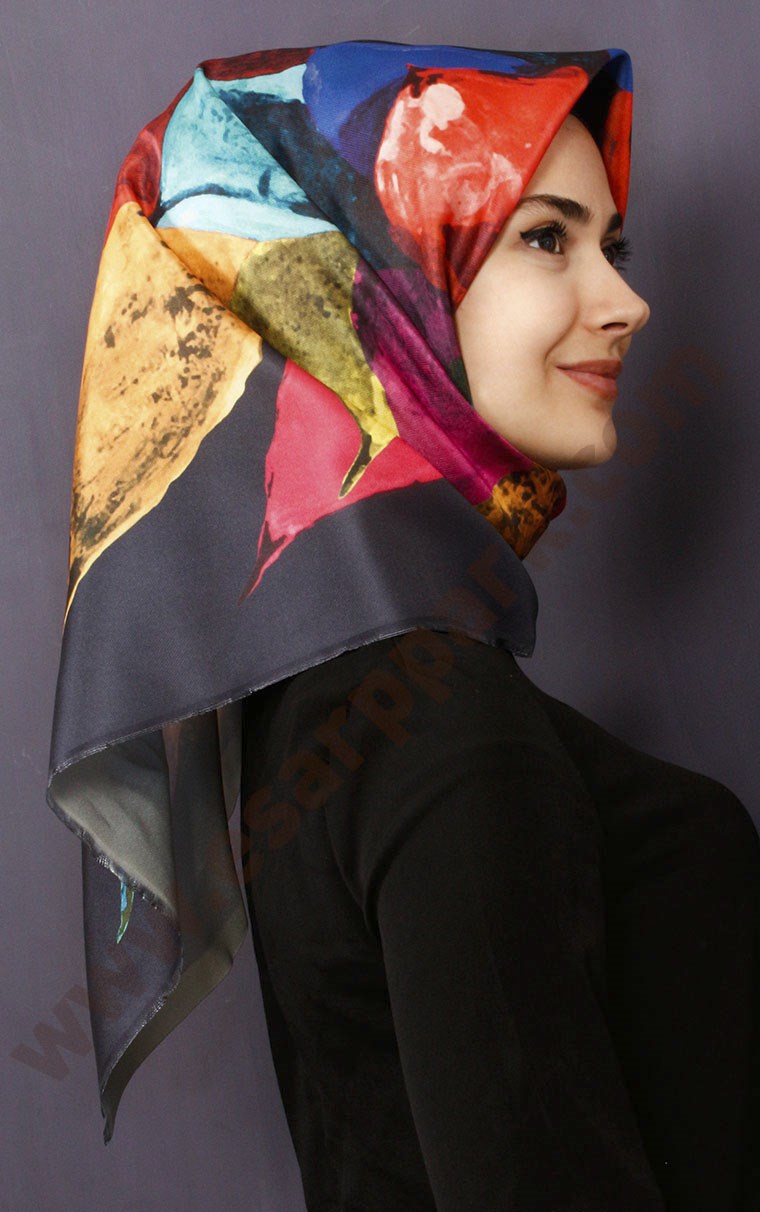 Tafta Dijital Eşarp 1333-1