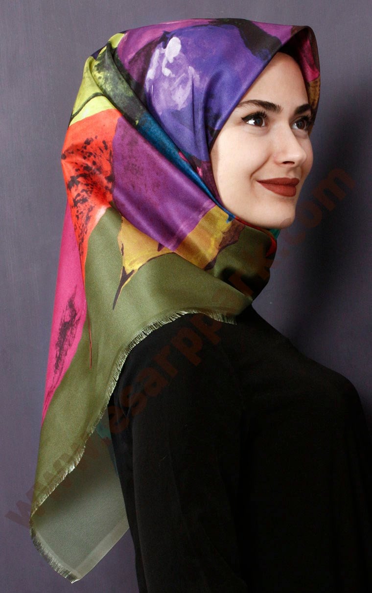 Tafta Dijital Eşarp 1333-2