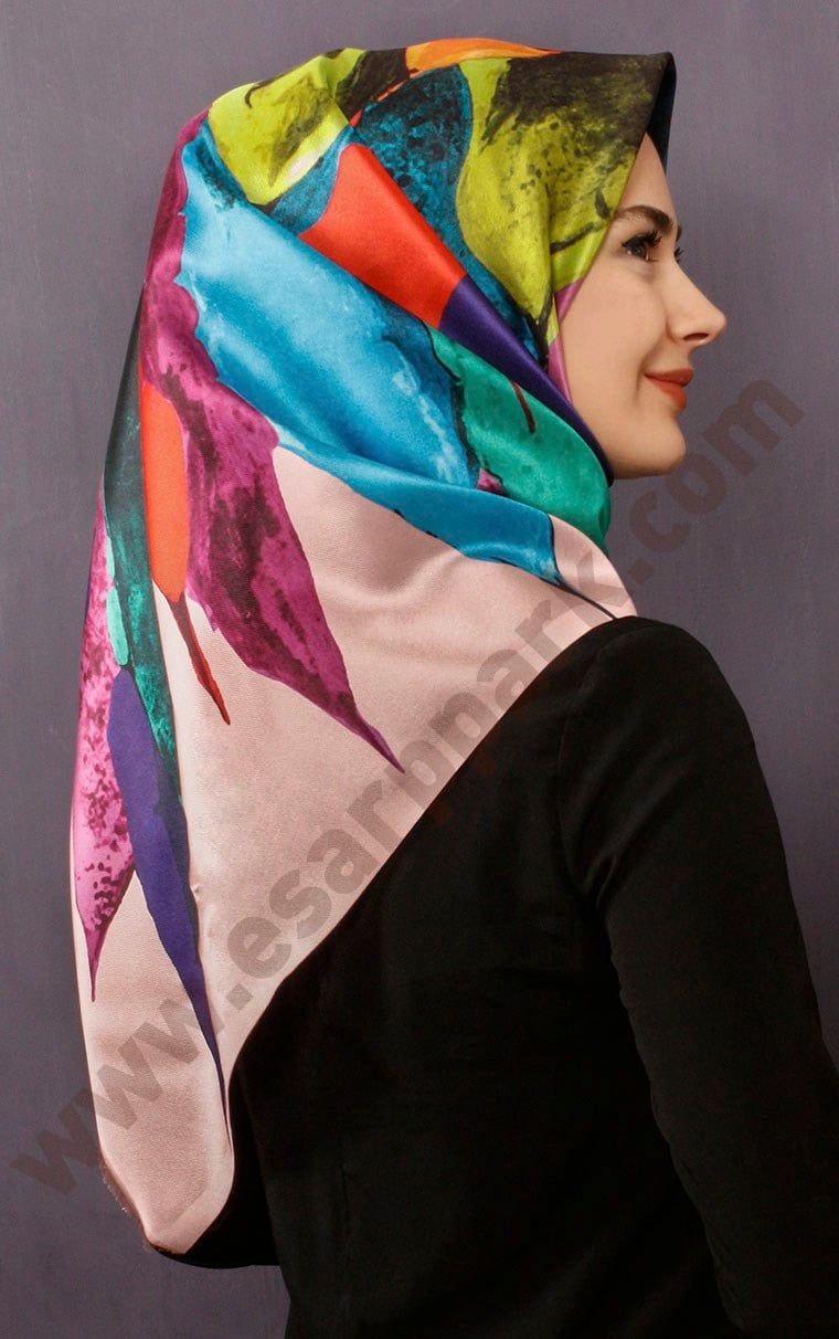 Tafta Dijital Eşarp 1333-3