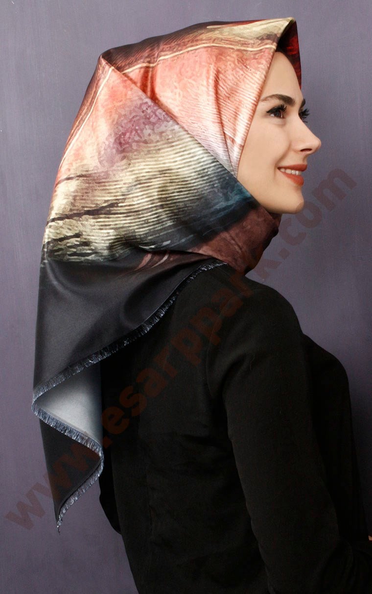 Tafta Dijital Eşarp 1334-2