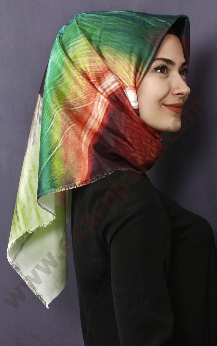 Tafta Dijital Eşarp 1334-5