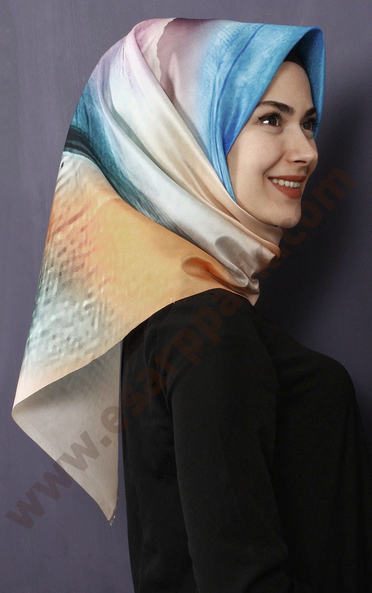 Tafta Dijital Eşarp 1334-6