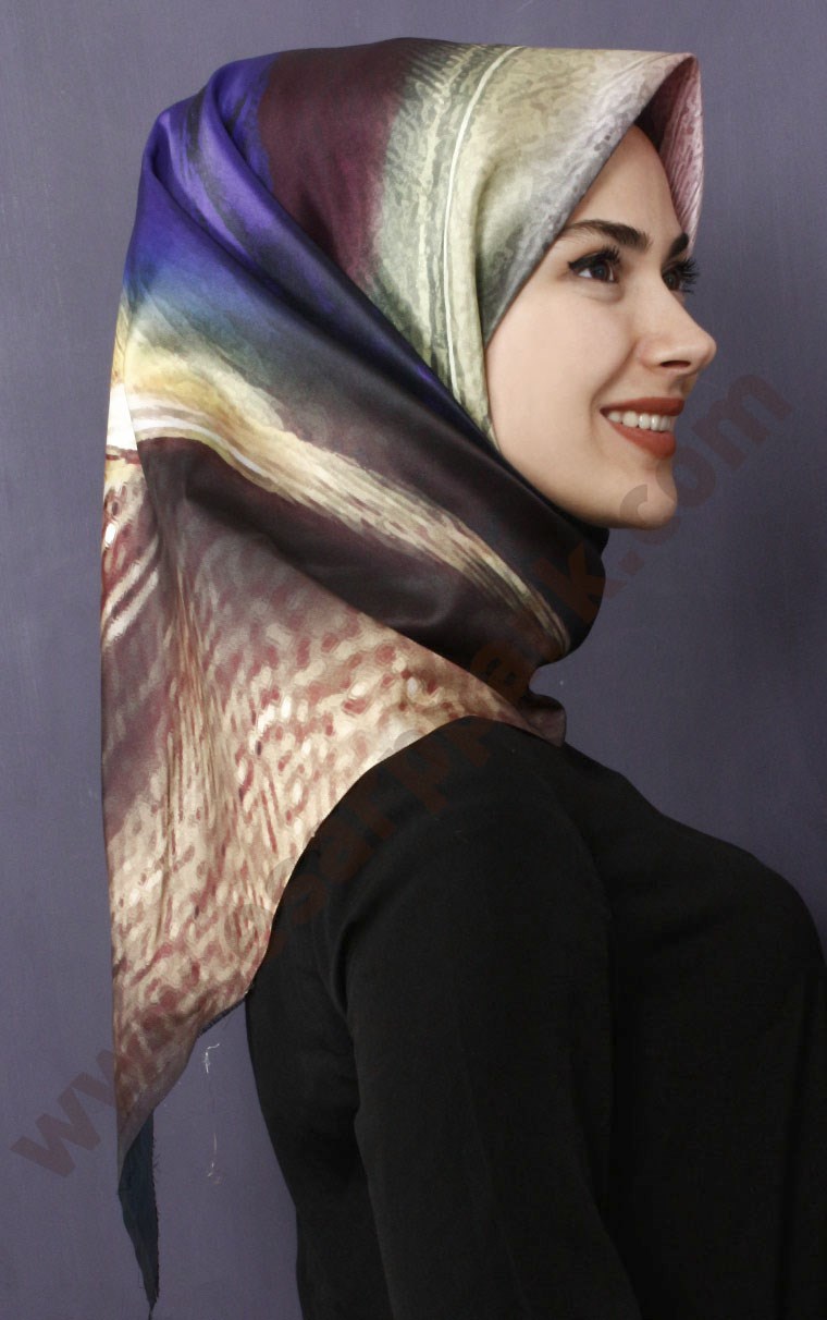 Tafta Dijital Eşarp 1334-8