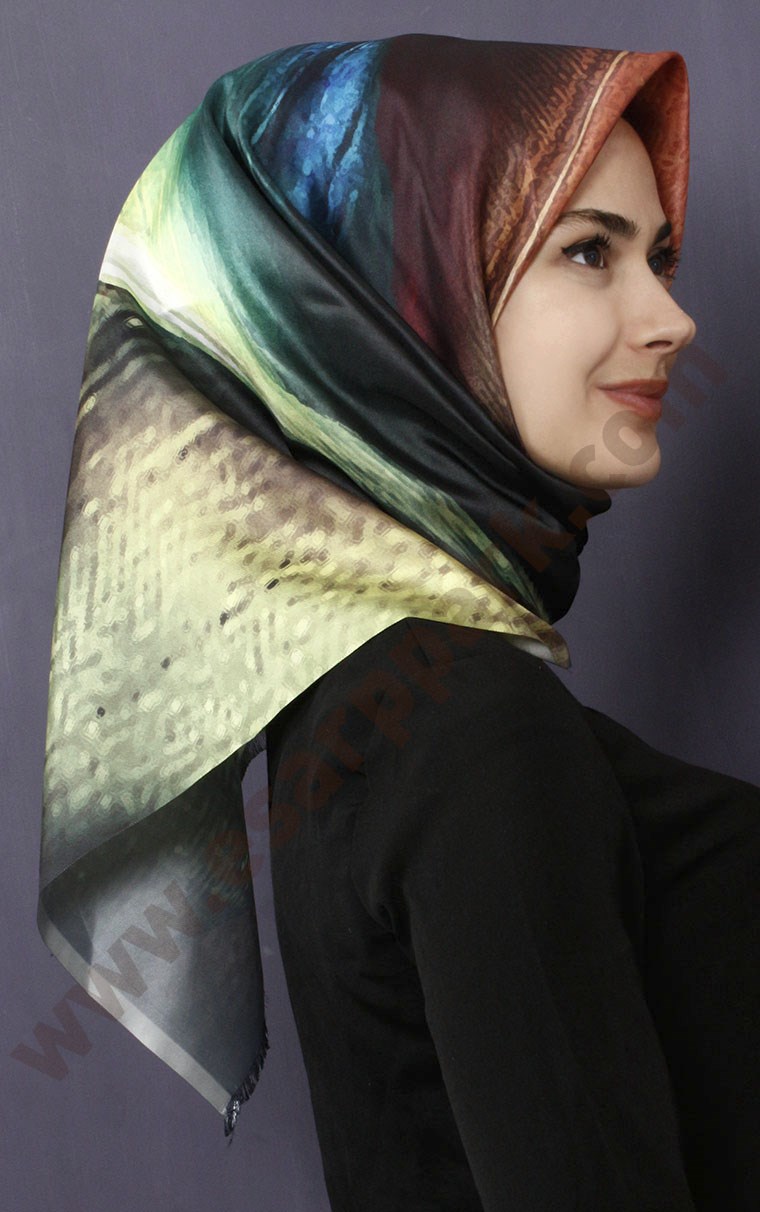 Tafta Dijital Eşarp 1334-9