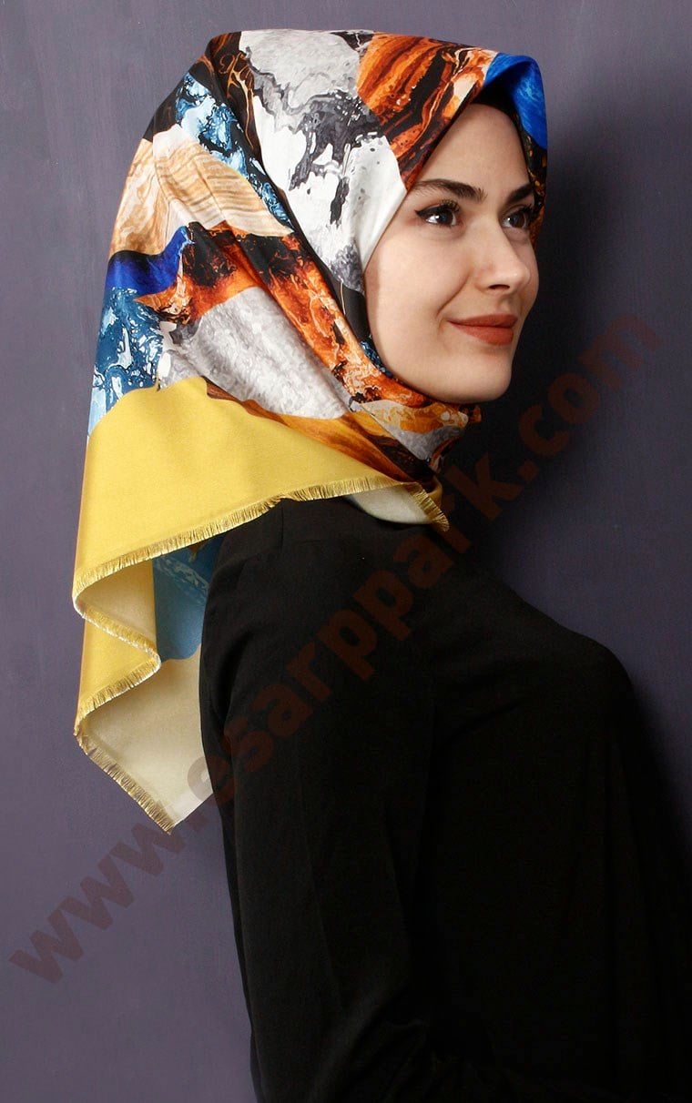 Tafta Dijital Eşarp 1335-10