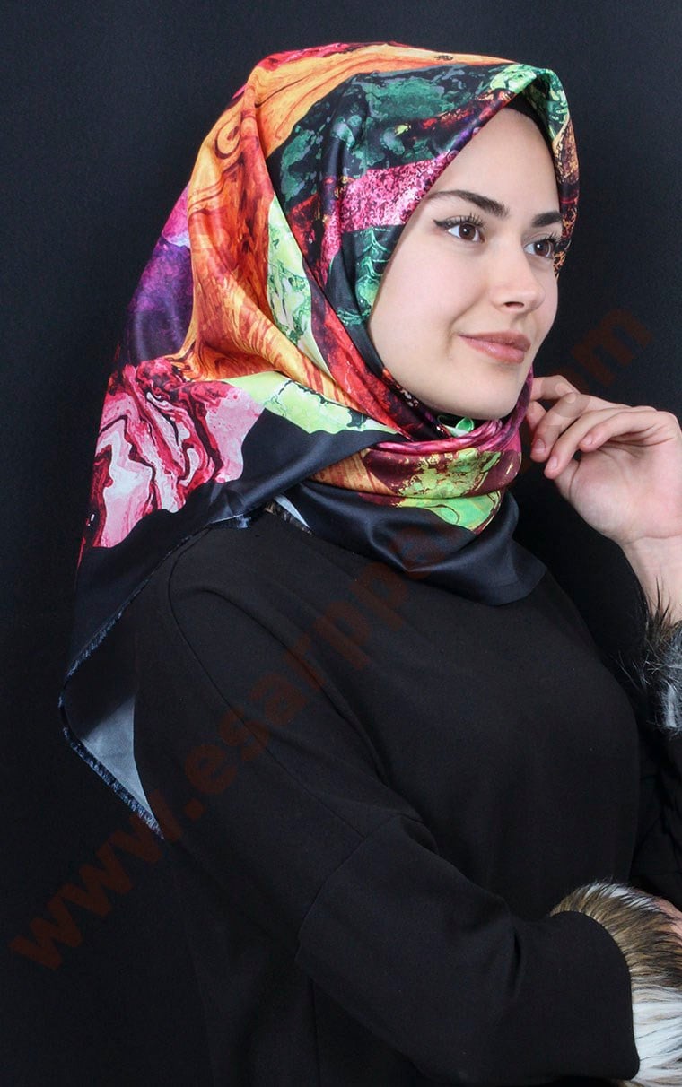 Tafta Dijital Eşarp 1335-18