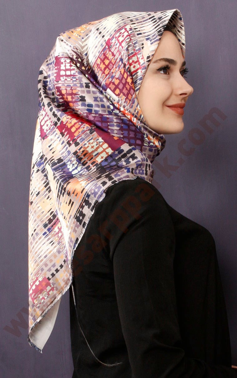 Tafta Dijital Eşarp 1336-2