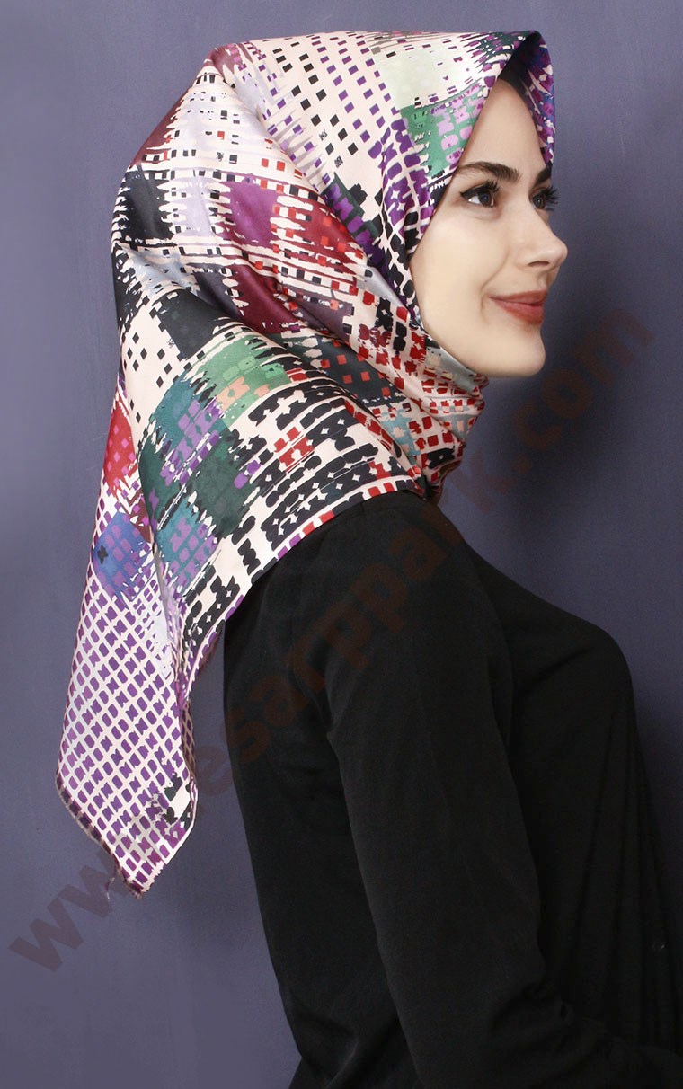 Tafta Dijital Eşarp 1336-8