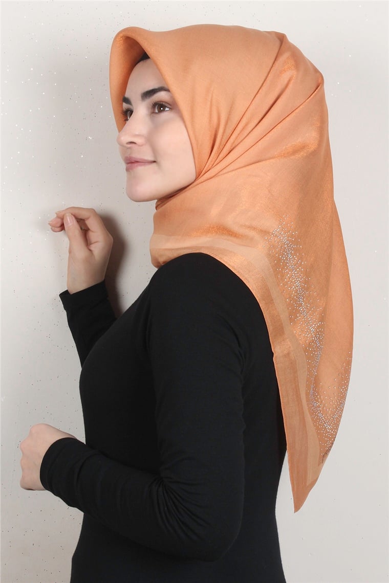 Taşlı Exclusive Eşarp 6000-22 Kavuniçi