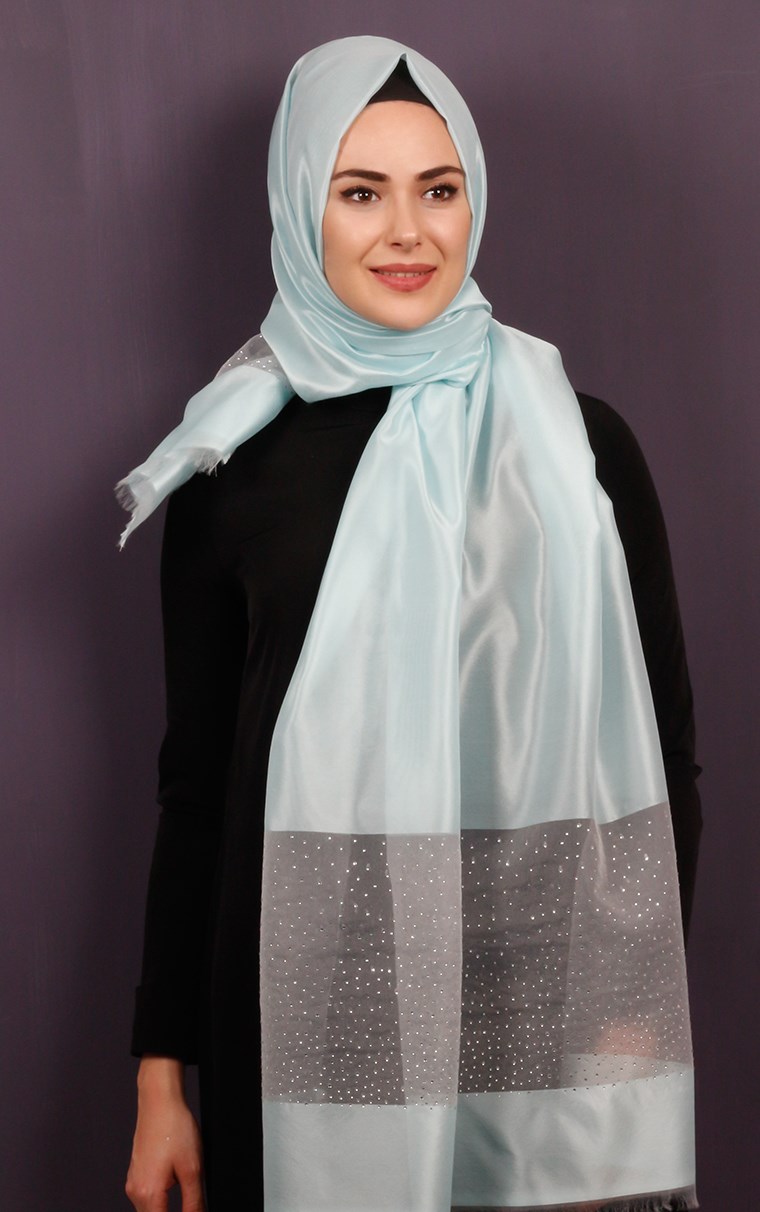 Taşlı Tül Şal 1067-10
