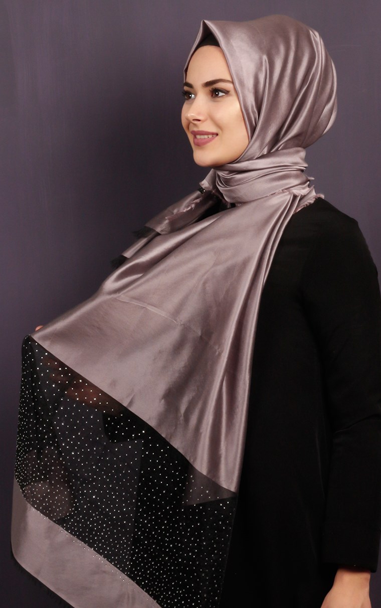 Taşlı Tül Şal 1067-6