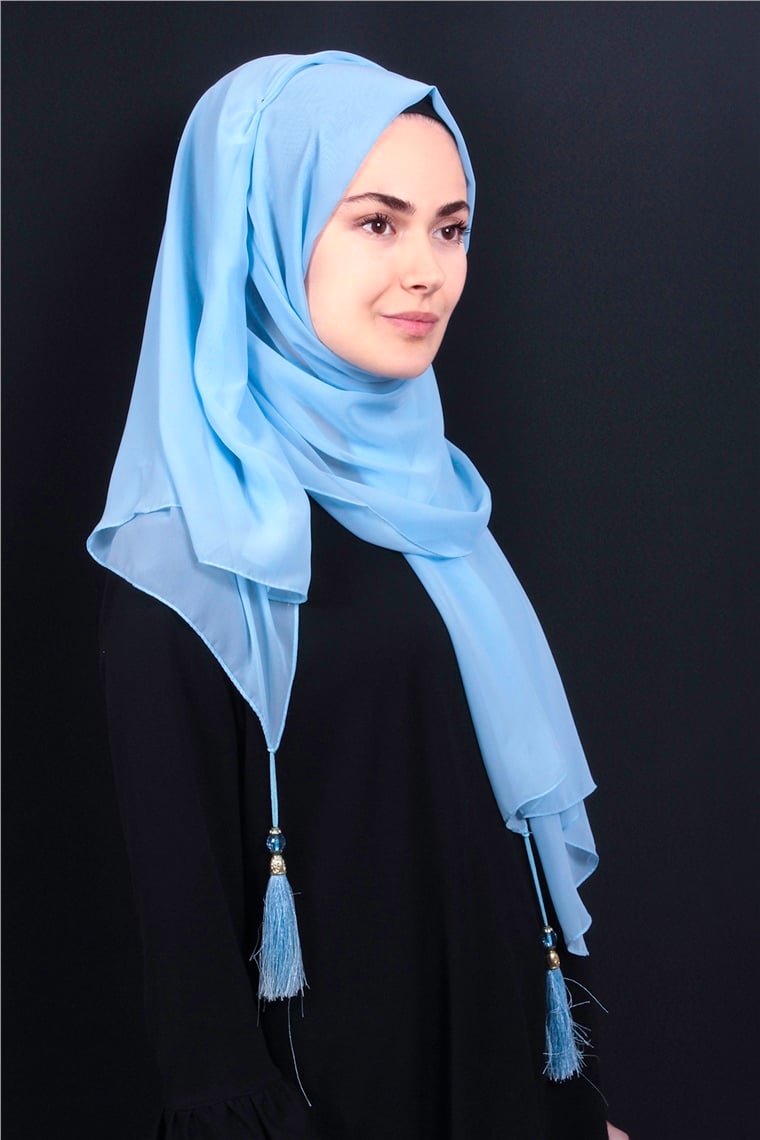 Tesettür Püsküllü Şal 1241-45