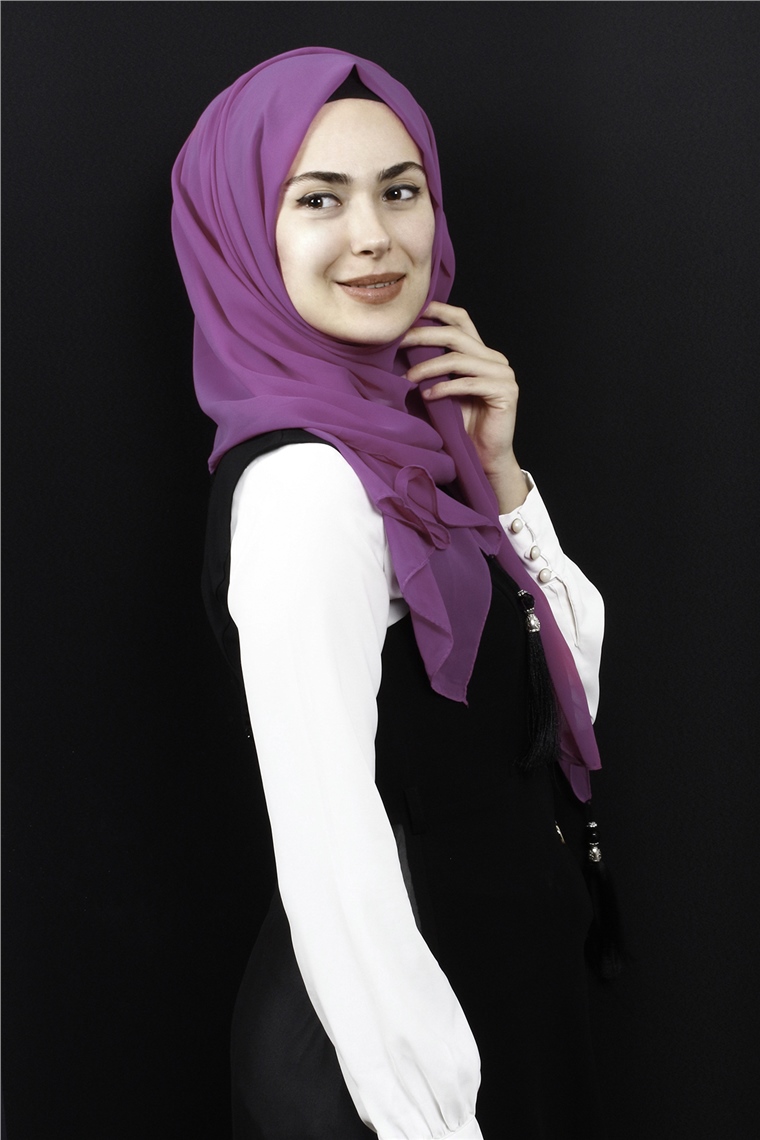 Tesettür Püsküllü Şal 1241-47