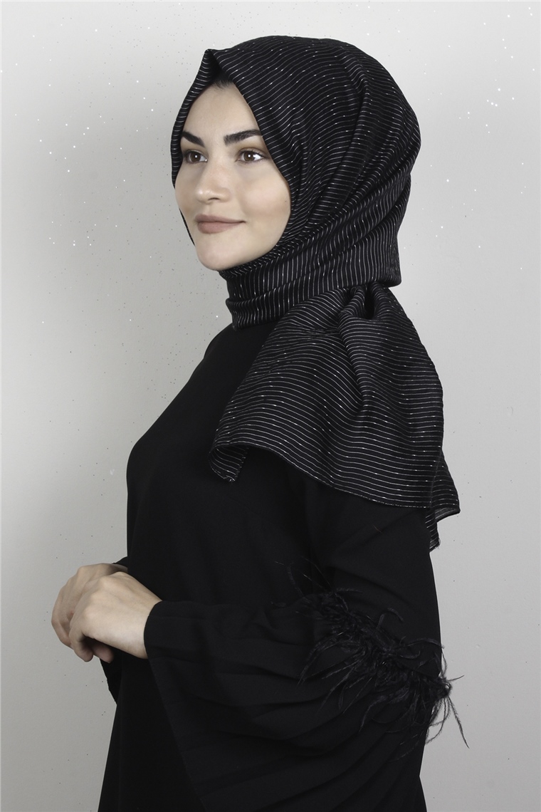 Trend Şal 3650-4 Siyah