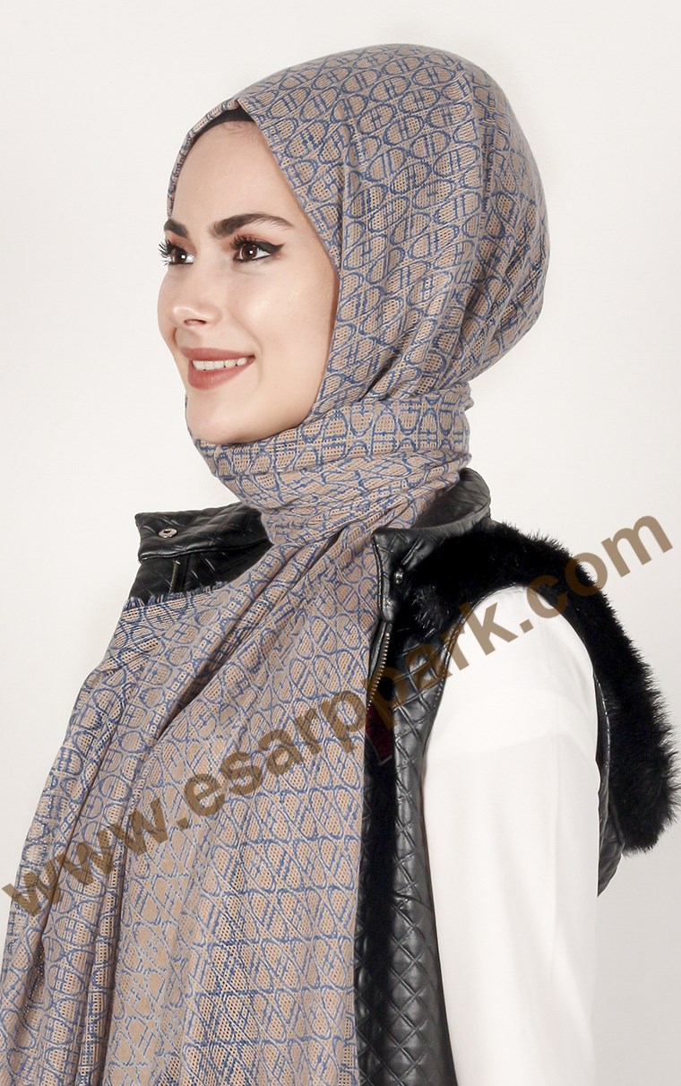 U.s Polo Assn Fileli Desenli Şal 146-7