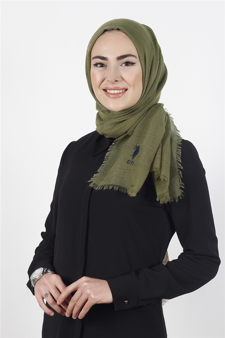 U.s Polo Assn Fileli Düz Şal 5003-11