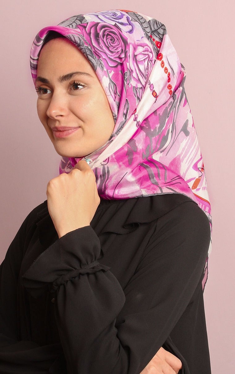 Ugoza Vual İpek Eşarp 5288-34