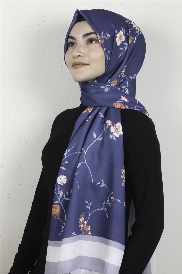 Violet Şal 2732-6 İndigo
