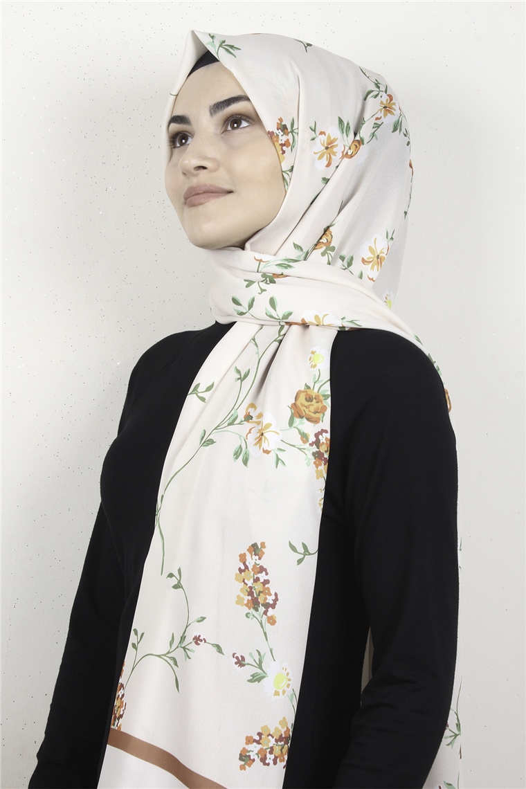 Violet Şal 2732-9 Kemik-Taba