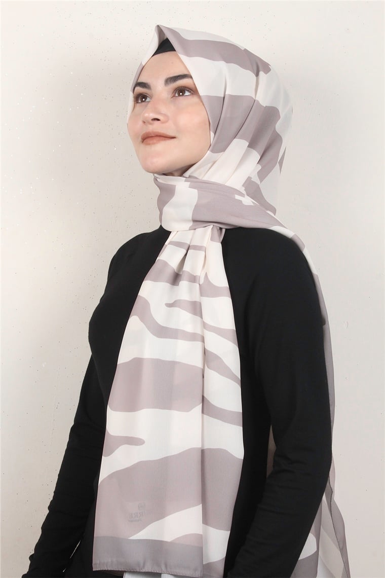 Violet Şal 2738-3 Sütlü Kahve