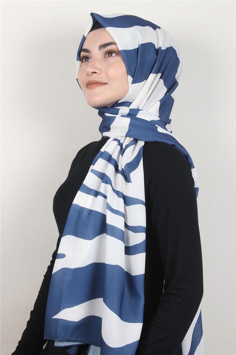 Violet Şal 2738-5 İndigo