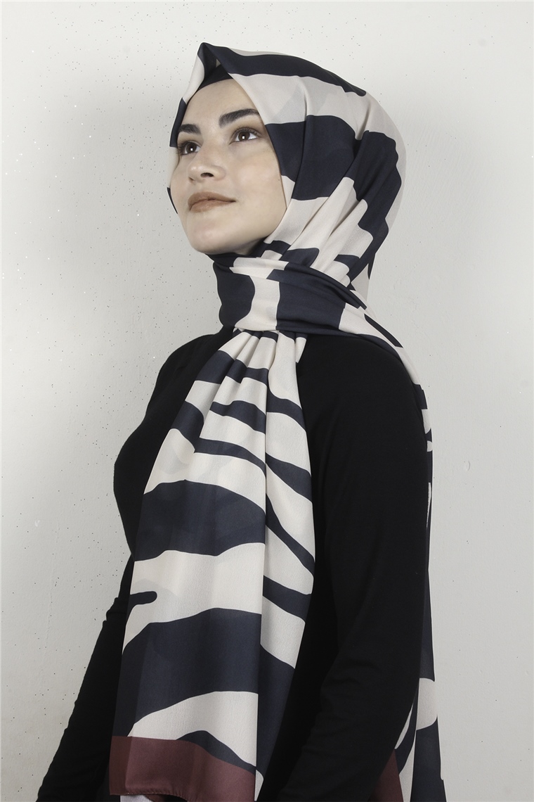 Violet Şal 2738-6 Siyah