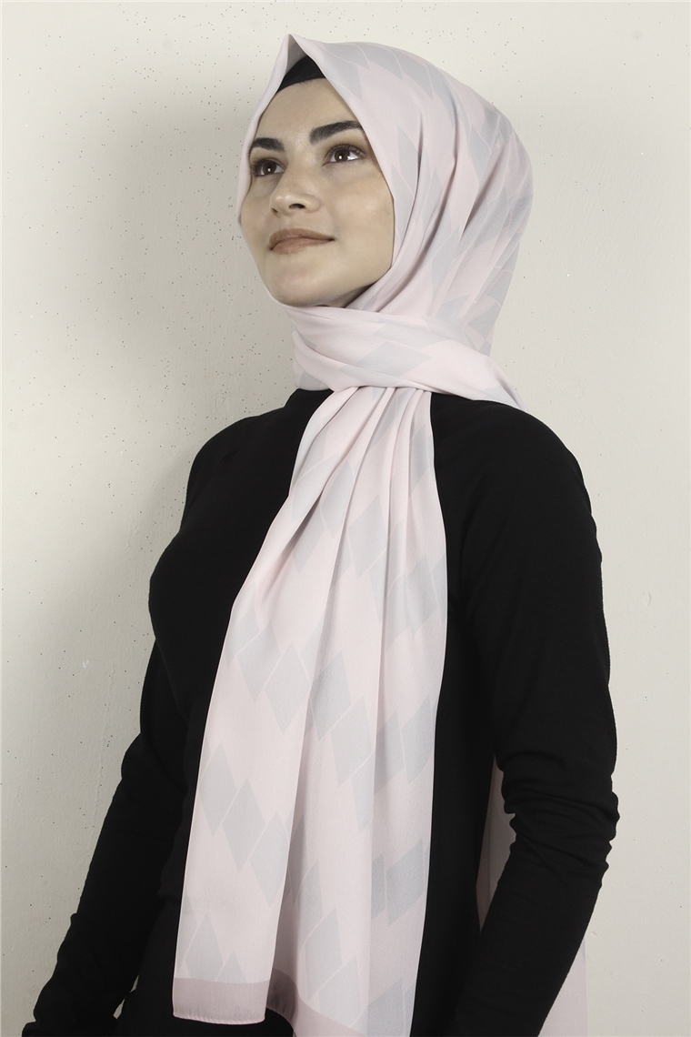 Violet Şal 2739-1 Toz Pembe