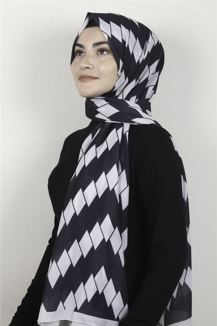 Violet Şal 2739-3 Siyah