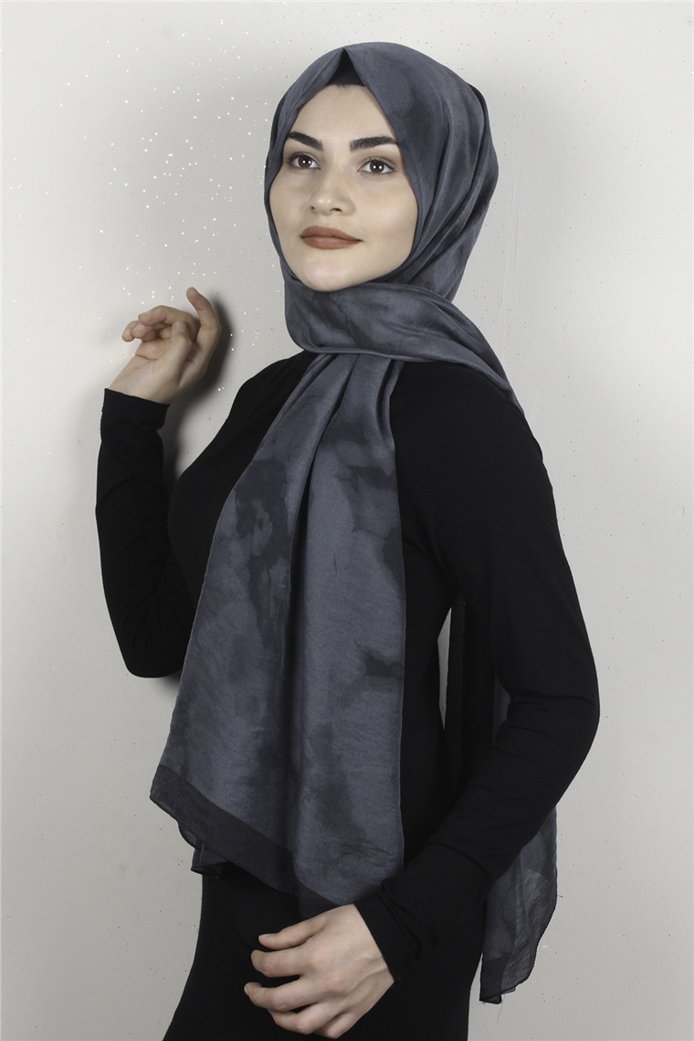 Vual Modal Şal 8685-8 Füme-Siyah