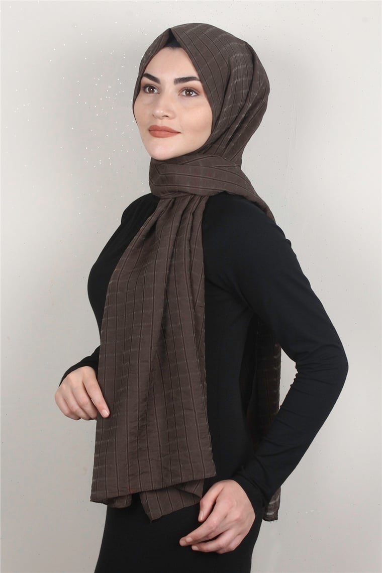 Yok Şal 2580-17 Kahverengi