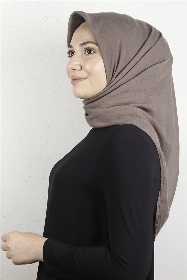 Yonca Pamuk Caz Eşarp 4652-10 Sütlü Kahve