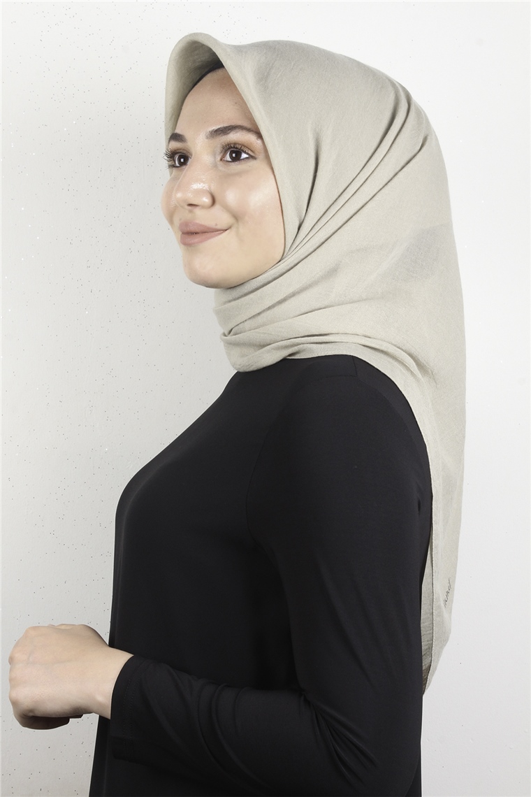 Yonca Pamuk Caz Eşarp 4652-12 Kum Beji