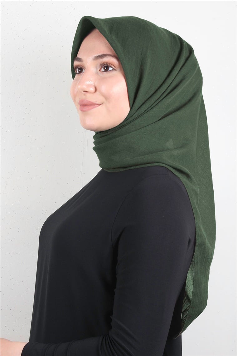 Yonca Pamuk Caz Eşarp 4652-3 Haki