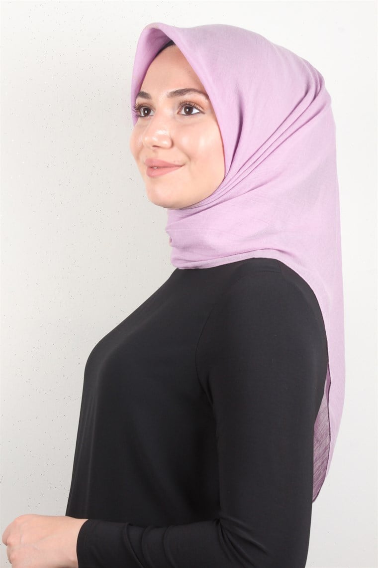 Yonca Pamuk Caz Eşarp 4652-6 Toz Pembe