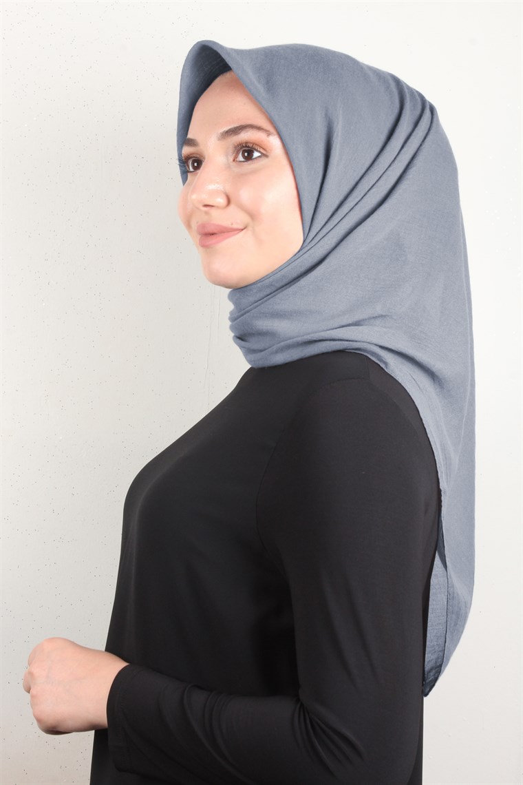 Yonca Pamuk Caz Eşarp 4652-8 Füme