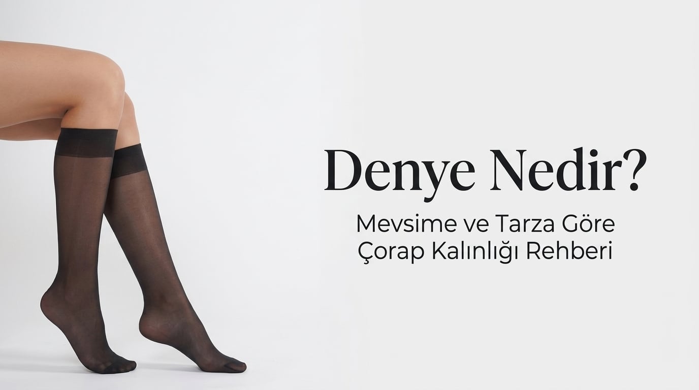 Denye nedir - Mevsime ve tarza göre çorap kalınlığı rehberi