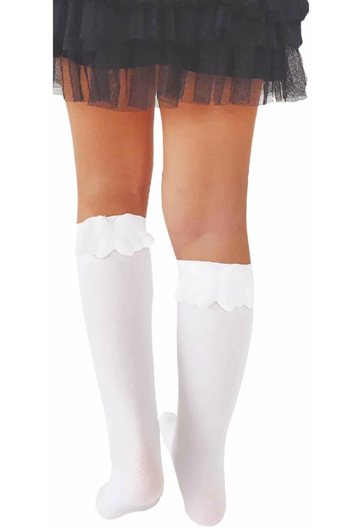Angel Aks. Çocuk Dizaltı Çorap BEYAZ