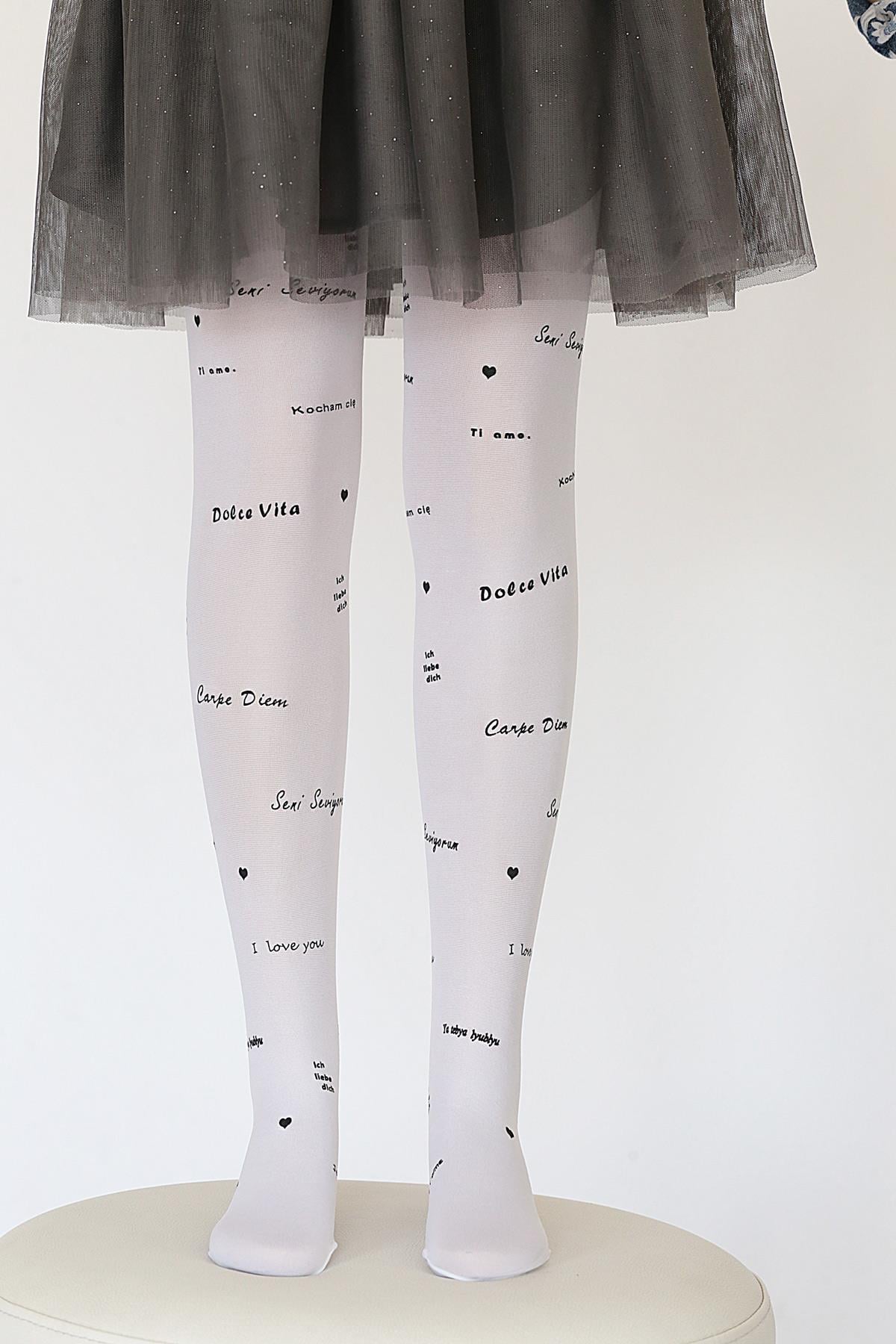 İda Çocuk Külotlu Çorap BEYAZ