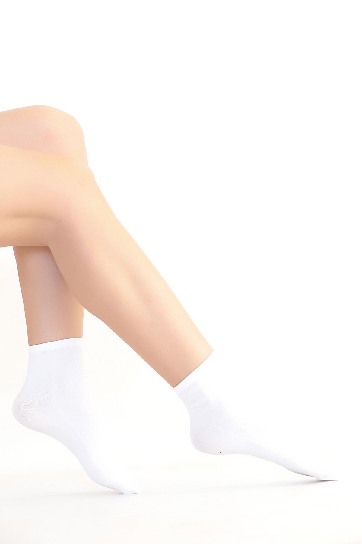Soft Viskon Soket ÇORAP BEYAZ