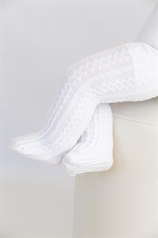 Açelya Koton Bebek Külotlu Çorap BEYAZ