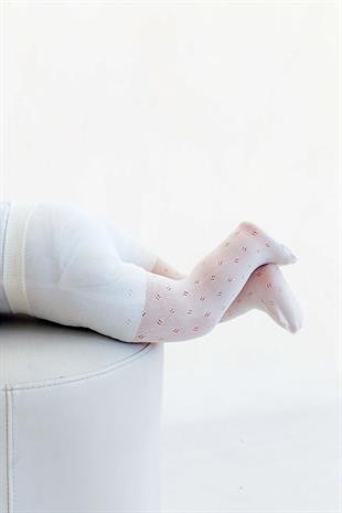 ADA BEBEK KÜLOTLU ÇORAP(4 Nokta) KEMİK