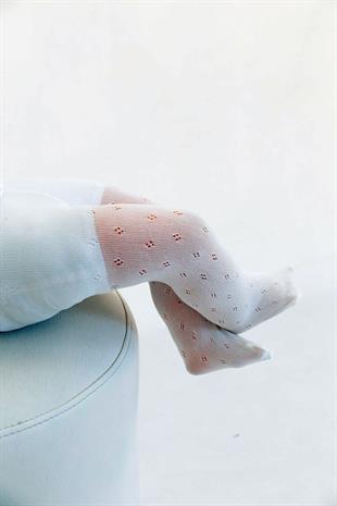 ADA BEBEK KÜLOTLU ÇORAP(4 Nokta) KEMİK