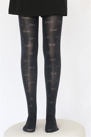 Almira Çocuk Külotlu Çorap SİYAH