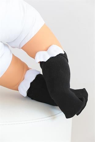 ANGEL BEBE DİZALTI ÇORAP SİYAH