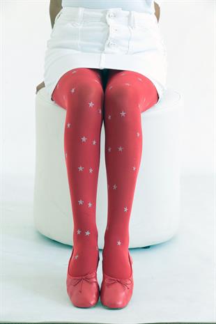 Asel Çocuk Külotlu Çorap KIRMIZI