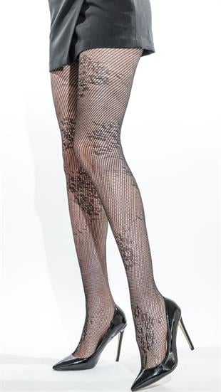 BUKET DANTEL KADIN KÜLOTLU ÇORAP SİYAH