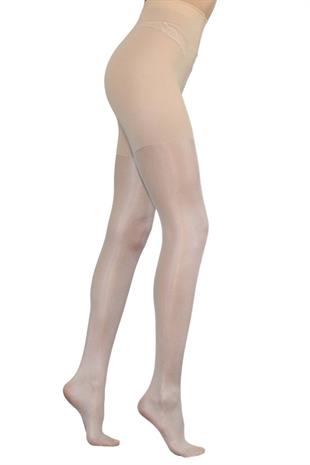 Control Top 20 Korseli Külotlu Çorap NATUREL