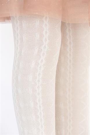 Dora Koton Çocuk Külotlu Çorap KEMİK